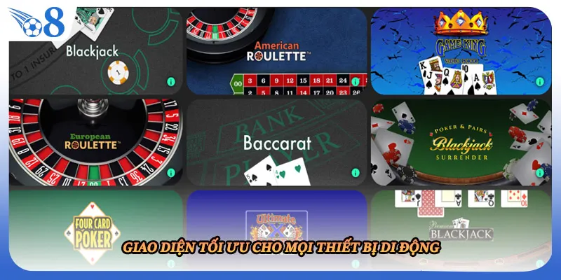 Giao diện tối ưu cho mọi thiết bị di động