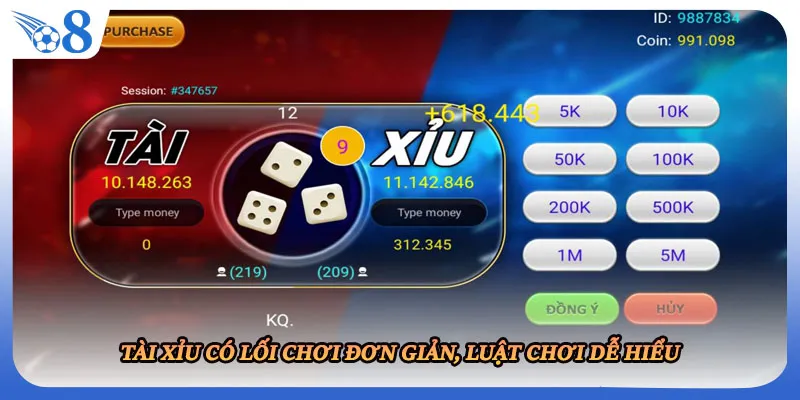 Tài xỉu có lối chơi đơn giản, luật chơi dễ hiểu